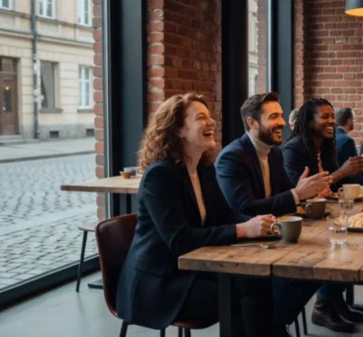 Grupa znajomych podczas wieczornego spotkania w Urban Meet Night
