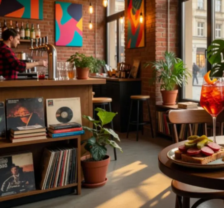 Bar FAUST ŁUKASZ MALINOWSKI z wyróżnionymi promocjami na drinki.