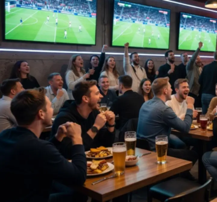 Transmisja sportowa na dużych ekranach w Urban Meet Night