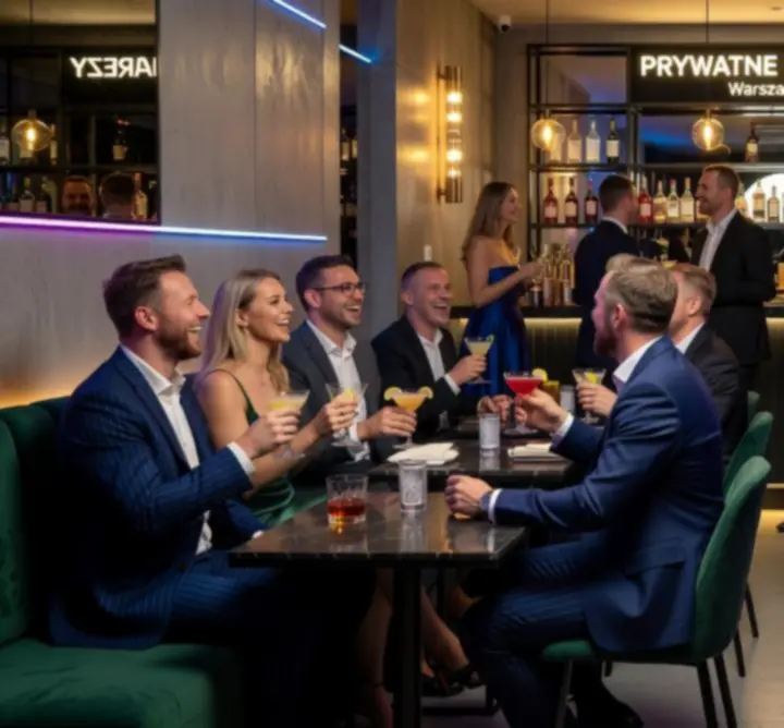 Nowoczesny bar FAUST ŁUKASZ MALINOWSKI przygotowany na prywatną imprezę